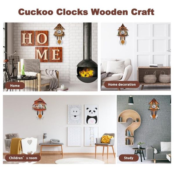 wall clocks antique wooden cuckoo clock bird time bell swing alarm watch home art decor
wall clocks antique wooden cuckoo clock bird time bell swing alarm watch home art decor