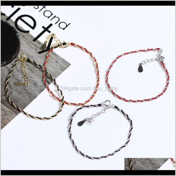 link, chain drop delivery 2021 luxury jewelry s925 sterling sier for women designer weaving simple bracelets fahsion of zn1kj, Black
link, chain drop delivery 2021 luxury jewelry s925 sterling sier for women designer weaving simple bracelets fahsion of zn1kj, Black