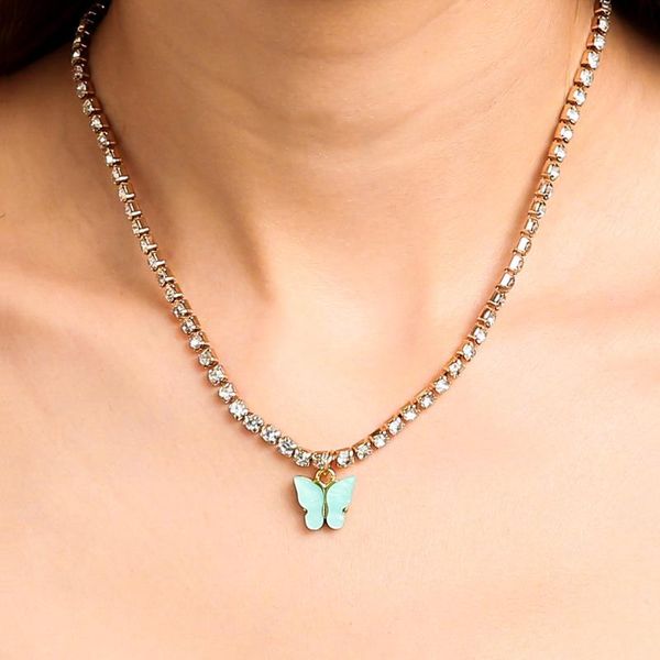 chains temperament butterfly flashing diamond golden necklace cute pendant clavicle chain female exquisite wedding party jewelry gift, Silver
chains temperament butterfly flashing diamond golden necklace cute pendant clavicle chain female exquisite wedding party jewelry gift, Silver
