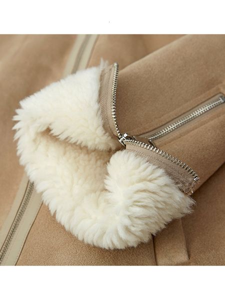 women's wool & blends casaco de pele minimalista inverno, feminino com gola grossa estilo ocintal, zÃper reto, jaqueta feminina 1370 b9, Black
women's wool & blends casaco de pele minimalista inverno, feminino com gola grossa estilo ocintal, zÃper reto, jaqueta feminina 1370 b9, Black