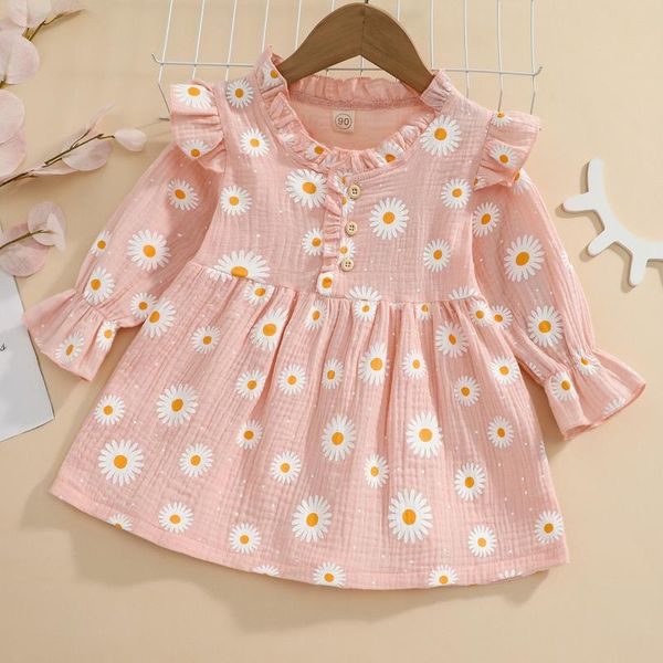 girl's dresses princess kids little girls casual long sleeve dress cute sweet floral daisy printed ruffles toddler infant party a-line, Red;yellow
girl's dresses princess kids little girls casual long sleeve dress cute sweet floral daisy printed ruffles toddler infant party a-line, Red;yellow