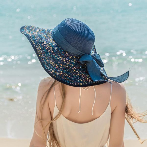 wide brim hats arrive summer beach sun hat women uv protect travel cap lady female straw, Blue;gray
wide brim hats arrive summer beach sun hat women uv protect travel cap lady female straw, Blue;gray