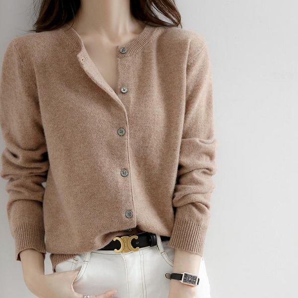women's knits & tees korean cashmere cotton blend cardigan women 2021 autumn winter elegant fashion streetwear pull femme hiver knitte, White
women's knits & tees korean cashmere cotton blend cardigan women 2021 autumn winter elegant fashion streetwear pull femme hiver knitte, White