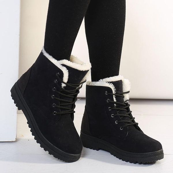 boots winter snow women's korean cotton shoes large size short british flat with warm cott, Black
boots winter snow women's korean cotton shoes large size short british flat with warm cott, Black