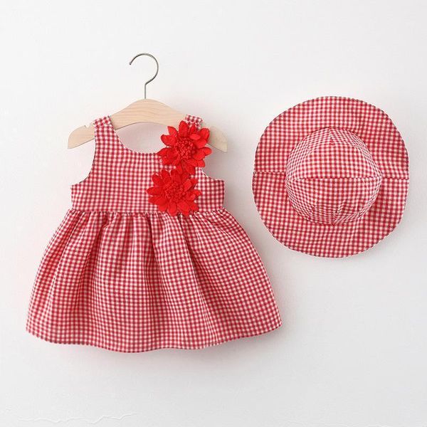 girl's dresses summer 2021 two flower plaid cotton dress suspender send hat, Red;yellow
girl's dresses summer 2021 two flower plaid cotton dress suspender send hat, Red;yellow