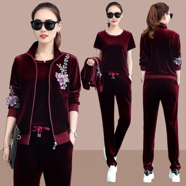 two piece dress women's velvet suit spring and autumn fashion casual three set long sleeved sportswear outfit red blue gray black, White
two piece dress women's velvet suit spring and autumn fashion casual three set long sleeved sportswear outfit red blue gray black, White