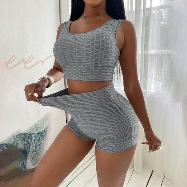 women's tracksuits summer two pieces sport sets solid color workout fitness women sportswear sleeveless tank +high waist shorts xxl, Gray
women's tracksuits summer two pieces sport sets solid color workout fitness women sportswear sleeveless tank +high waist shorts xxl, Gray