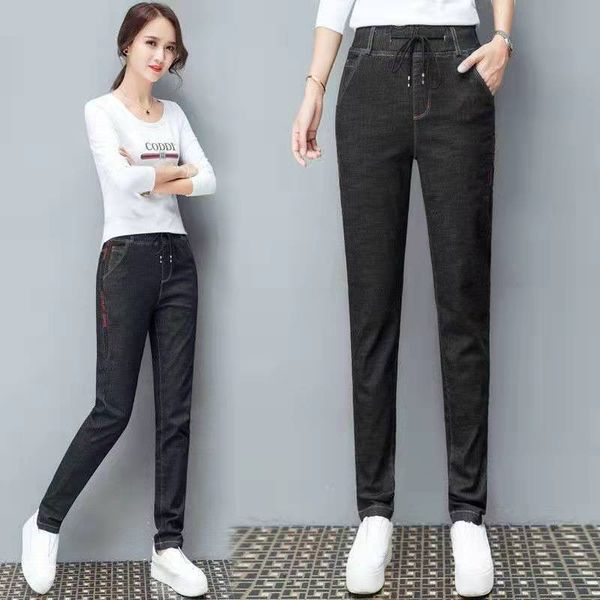 pants harlan jeans women's high waist loose thin straight elastic radish pants, Black;white
pants harlan jeans women's high waist loose thin straight elastic radish pants, Black;white