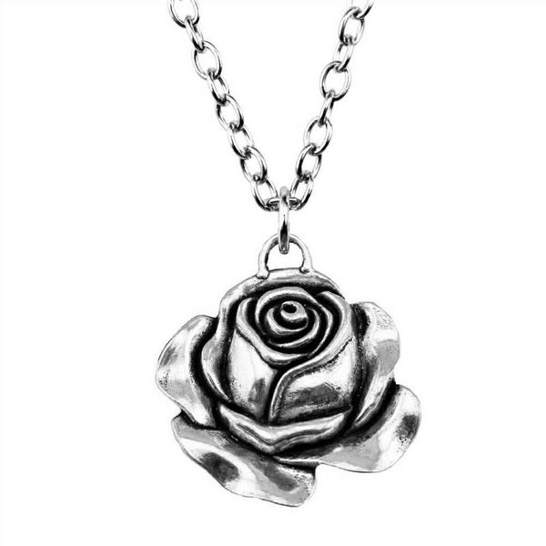 pendant necklaces 1 piece 36x33mm rose charms necklace for women drop supplier pendants female gift, Silver
pendant necklaces 1 piece 36x33mm rose charms necklace for women drop supplier pendants female gift, Silver