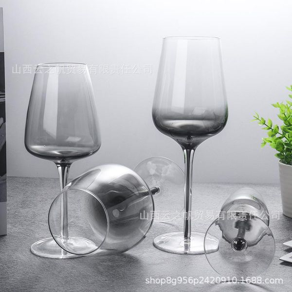 wine glasses simple and creative smoky gray crystal red cup champagne manual blown goblet water set
wine glasses simple and creative smoky gray crystal red cup champagne manual blown goblet water set