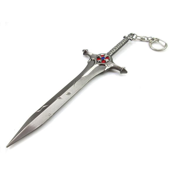 keychains bsarai god-king dreadknight classic the might of demacia garen 16cm/6.3'' sword model key chain/ring, Silver
keychains bsarai god-king dreadknight classic the might of demacia garen 16cm/6.3'' sword model key chain/ring, Silver