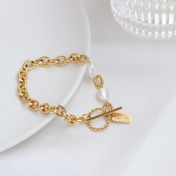 fashion fresh water pearl charm bracelets e182 bracelet for women stainless steel jewelry girls, Golden;silver
fashion fresh water pearl charm bracelets e182 bracelet for women stainless steel jewelry girls, Golden;silver