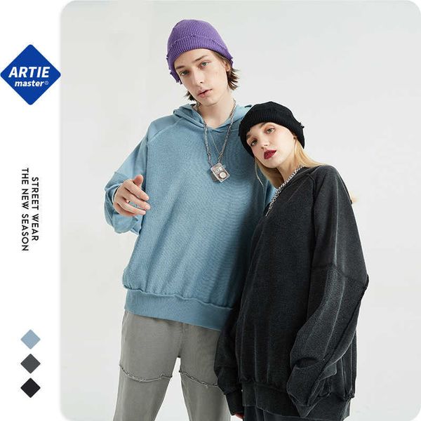 autumn and winter 2020 reverse stitching loose hoodie inschao oversize pullover, Black
autumn and winter 2020 reverse stitching loose hoodie inschao oversize pullover, Black