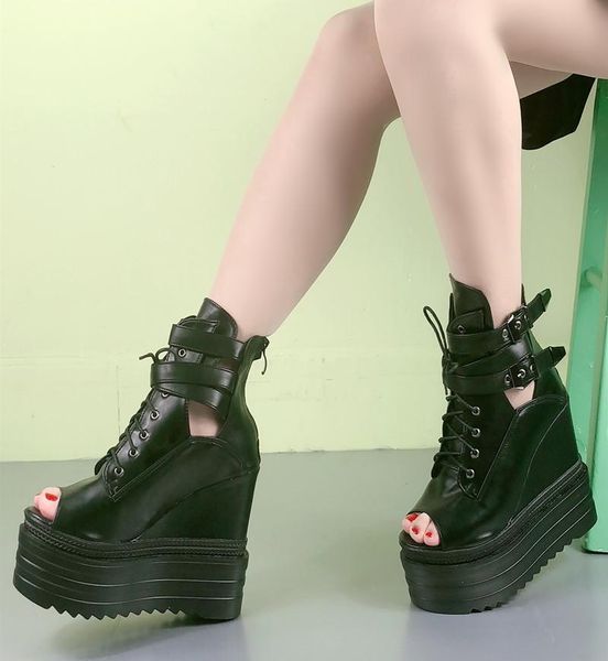 korean women's thick soled sandals, muffin pad, 13cm super-high heel, hollow fish mouth, style in 2021 dress shoes, Black
korean women's thick soled sandals, muffin pad, 13cm super-high heel, hollow fish mouth, style in 2021 dress shoes, Black