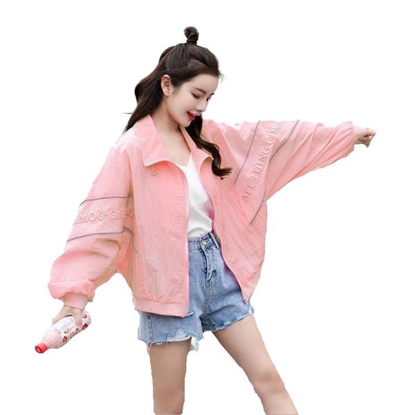 women's jackets 2021 summer sun protection clothing women oversized tshirts korean streetwear woman fashion large size jacket, Black;brown
women's jackets 2021 summer sun protection clothing women oversized tshirts korean streetwear woman fashion large size jacket, Black;brown