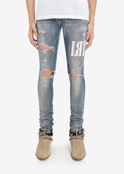 correct version of am style leather stitching embroidery letter knife cutting washing water hole breaking fashion high street jeans men, Blue
correct version of am style leather stitching embroidery letter knife cutting washing water hole breaking fashion high street jeans men, Blue