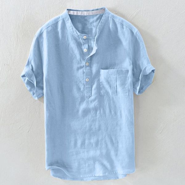 men's casual shirts men retro linen short sleeve solid color shirt stand collar streetwear summer hawaiian holiday camisa hombre, White;black
men's casual shirts men retro linen short sleeve solid color shirt stand collar streetwear summer hawaiian holiday camisa hombre, White;black