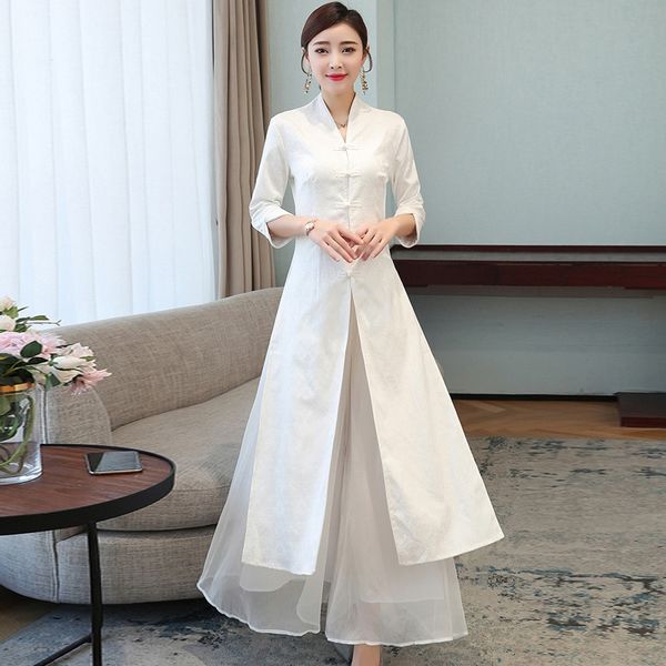 traditional chinese clothing for women vietnam robe vintage femme cheongsam wide leg pants oriental clothing two style 11226, Red
traditional chinese clothing for women vietnam robe vintage femme cheongsam wide leg pants oriental clothing two style 11226, Red