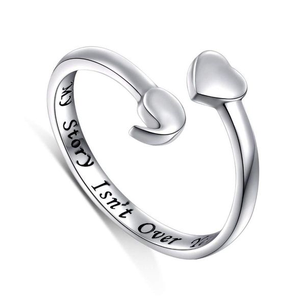 cluster rings semicolon ring 925 sterling silver my story isn't over yet spiritual awareness for suicide and depression jewelry qh0160, Golden;silver
cluster rings semicolon ring 925 sterling silver my story isn't over yet spiritual awareness for suicide and depression jewelry qh0160, Golden;silver