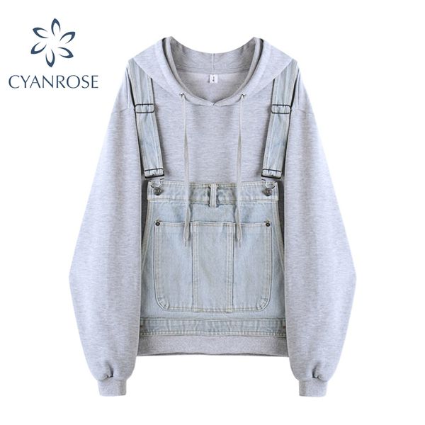 women grey hoodies sweatshirt autumn fashion denim pocket patchwork pullovers ladies long sleeve casual jumpers female 210417, White
women grey hoodies sweatshirt autumn fashion denim pocket patchwork pullovers ladies long sleeve casual jumpers female 210417, White