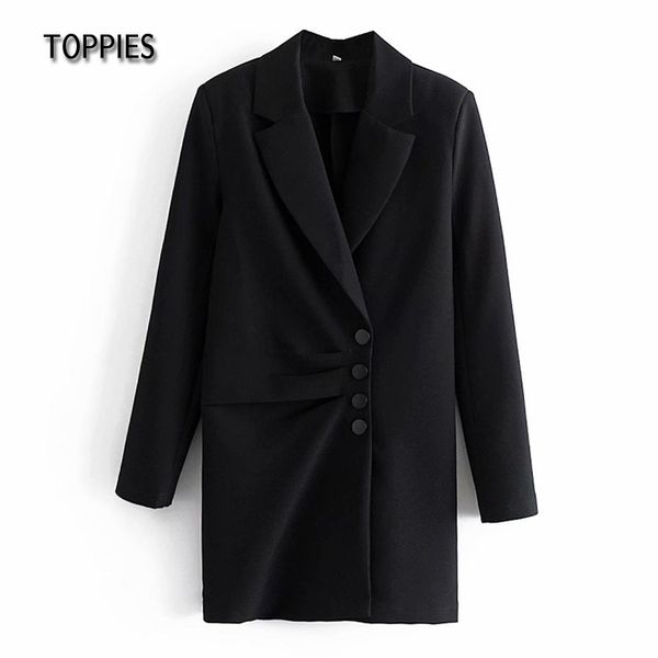 ies black blazer dress office ladies long blazer women oversize suit jacket fashion streetwear 210412, White;black
ies black blazer dress office ladies long blazer women oversize suit jacket fashion streetwear 210412, White;black