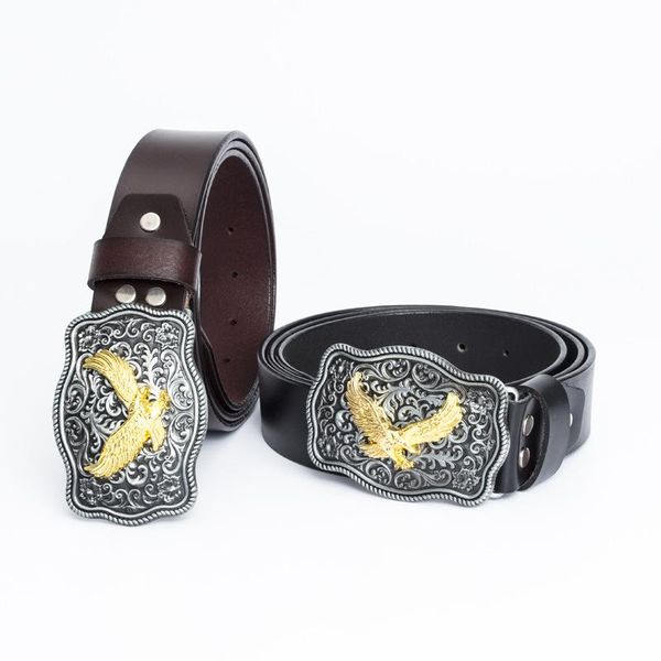 belts trendy men's real cowhide belt western cowboy ethnic style goshawk zinc alloy buckle wild men and women, Black;brown
belts trendy men's real cowhide belt western cowboy ethnic style goshawk zinc alloy buckle wild men and women, Black;brown
