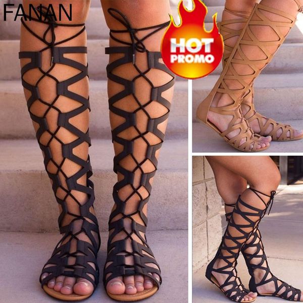 sandals 2021 roman gladiator bandage women knee high flat sandalias botas femininas shoes girls summer hollow ankle boot, Black
sandals 2021 roman gladiator bandage women knee high flat sandalias botas femininas shoes girls summer hollow ankle boot, Black