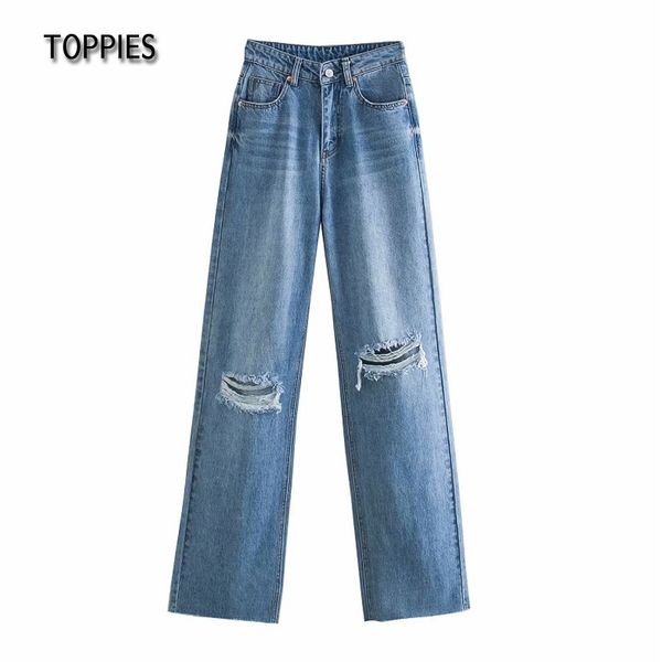 ies high waist knee hole jeans woman denim pants overlength ripped jeans high street zipper trousers 210412, Blue
ies high waist knee hole jeans woman denim pants overlength ripped jeans high street zipper trousers 210412, Blue