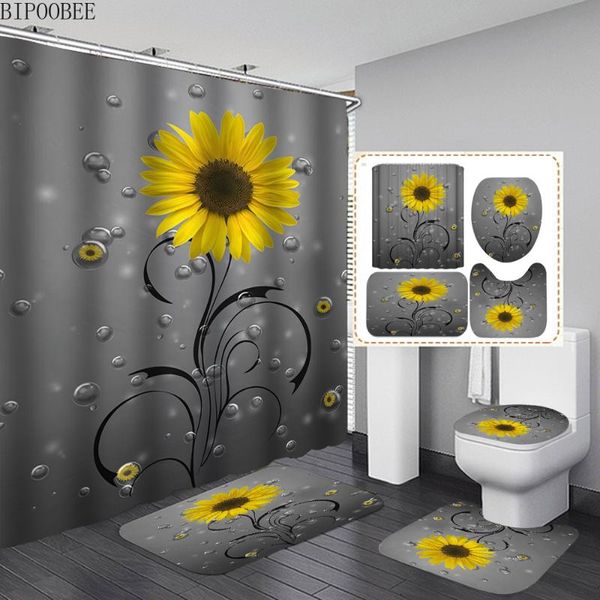 flower shower curtain set bath mats rugs sunflower bathroom sets bathtub curtains with hooks non-slip carpet toilet lid cover
flower shower curtain set bath mats rugs sunflower bathroom sets bathtub curtains with hooks non-slip carpet toilet lid cover