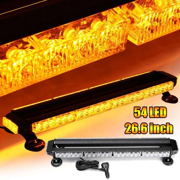 universal car emergency amber double side flashing strobe lamp work light bar 54 led vehicle warning assembly waterproof lights
universal car emergency amber double side flashing strobe lamp work light bar 54 led vehicle warning assembly waterproof lights