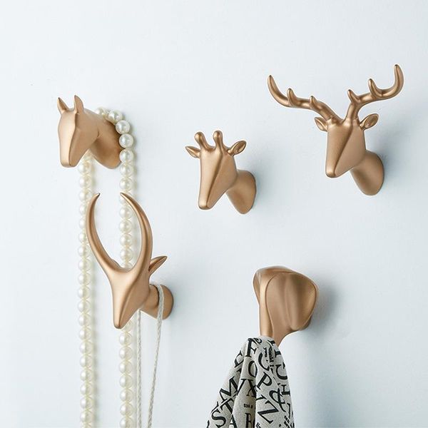 creative resin animal head hook hanger rack wall mount home decoration gold for key, jewelry, hat, handbag - 5 style option hooks & rails
creative resin animal head hook hanger rack wall mount home decoration gold for key, jewelry, hat, handbag - 5 style option hooks & rails