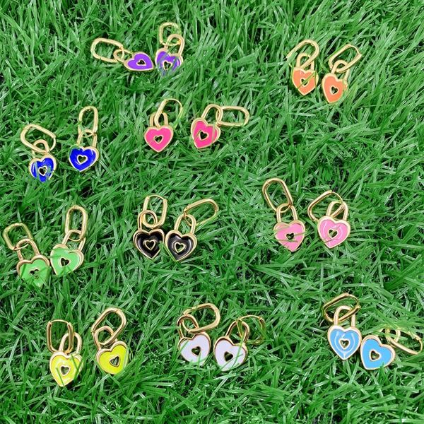 stud elegant geometric heart hollow earrings for women cute delicate enamel party pendientes jewelry gifts, Golden;silver
stud elegant geometric heart hollow earrings for women cute delicate enamel party pendientes jewelry gifts, Golden;silver
