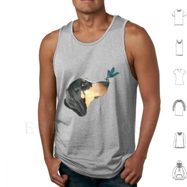 men' tank basset and dragonfly vest sleeveless dog blue gascony truffle pet, White;black
men' tank basset and dragonfly vest sleeveless dog blue gascony truffle pet, White;black