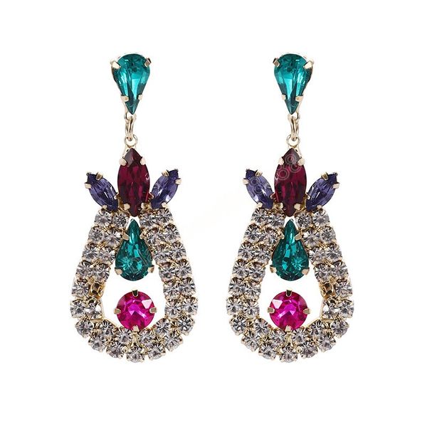 elegant multi color crystal drop earrings vintage sparkly rhinestone water drop shape dangle earrings ear jewelry, Silver
elegant multi color crystal drop earrings vintage sparkly rhinestone water drop shape dangle earrings ear jewelry, Silver