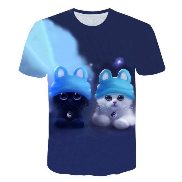 men's t-shirts harajuku punk 3d impresión cuello redondo corto calle 2021 novedad de verano moda cool gato animal los hombres camise, White;black
men's t-shirts harajuku punk 3d impresión cuello redondo corto calle 2021 novedad de verano moda cool gato animal los hombres camise, White;black
