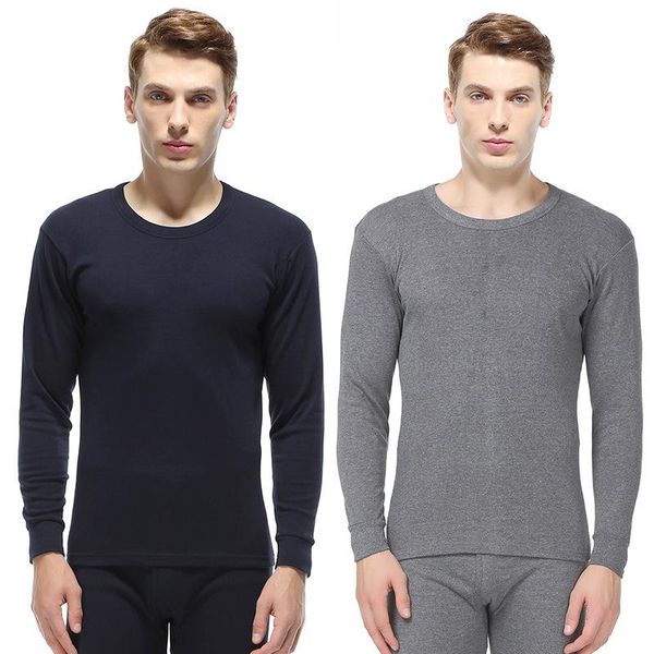 men's thermal underwear spring and autumn large cotton set, Black;white 
men's thermal underwear spring and autumn large cotton set, Black;white