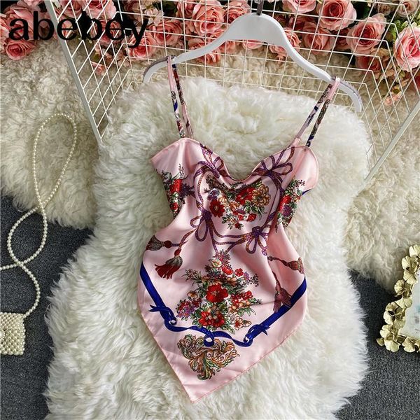 women's tanks & camis retro style halter scarf backless printed crop women 2021 summer trendy sling vest printing, White
women's tanks & camis retro style halter scarf backless printed crop women 2021 summer trendy sling vest printing, White