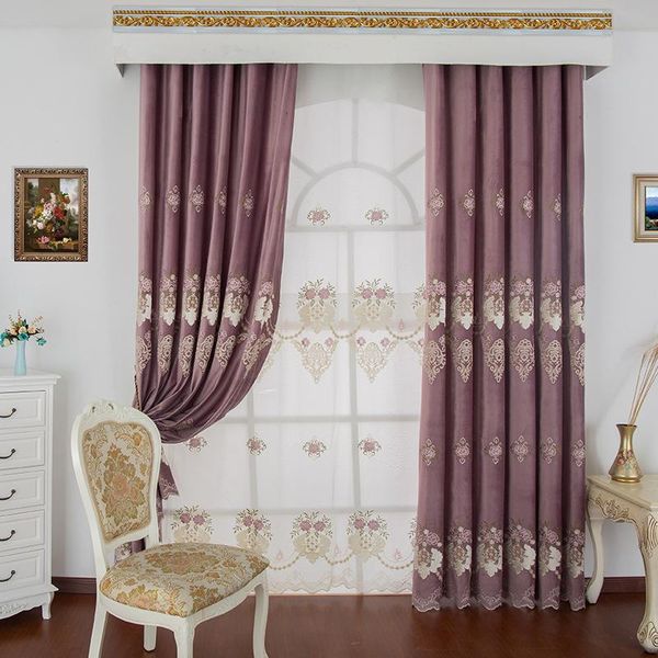 european style embroidered blackout curtains fashion simple modern living room bedroom study curtain & drapes
european style embroidered blackout curtains fashion simple modern living room bedroom study curtain & drapes