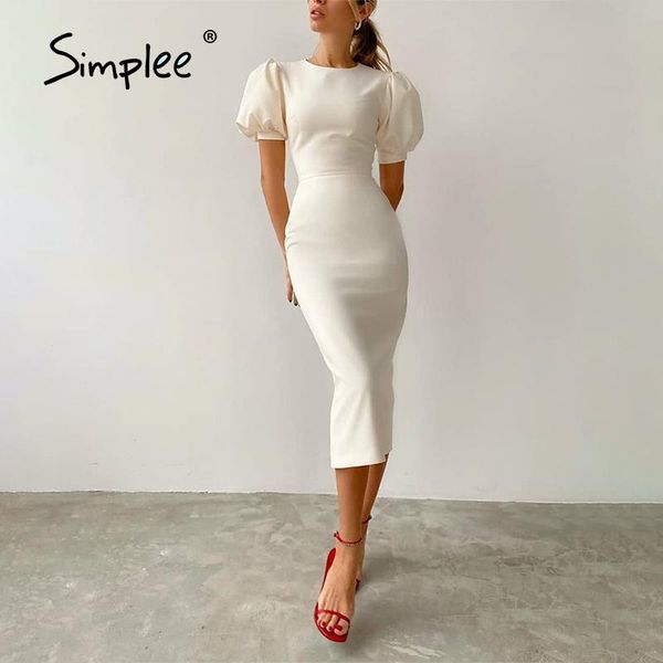 casual dresses simplee white chic party pencil dress short puff sleeve solid midi spring nightclub bodycon elegant women 2021, Black;gray
casual dresses simplee white chic party pencil dress short puff sleeve solid midi spring nightclub bodycon elegant women 2021, Black;gray