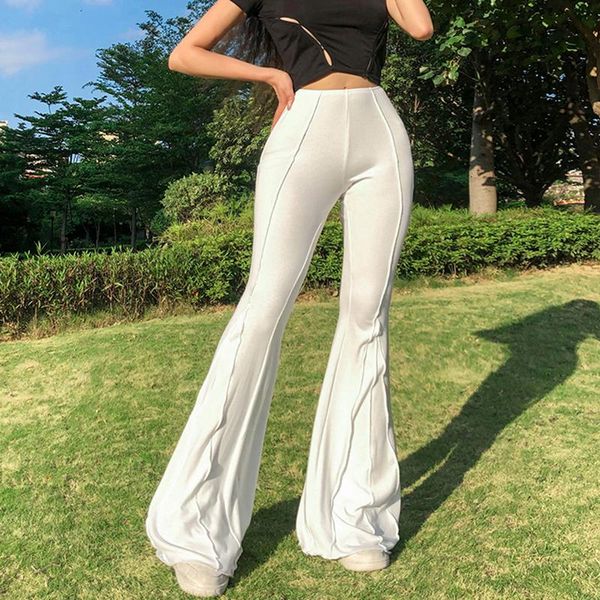 women's pants & capris women solid color flared elastic low waist simple style trousers brown/ white for femme comfort clothing, Black;white
women's pants & capris women solid color flared elastic low waist simple style trousers brown/ white for femme comfort clothing, Black;white