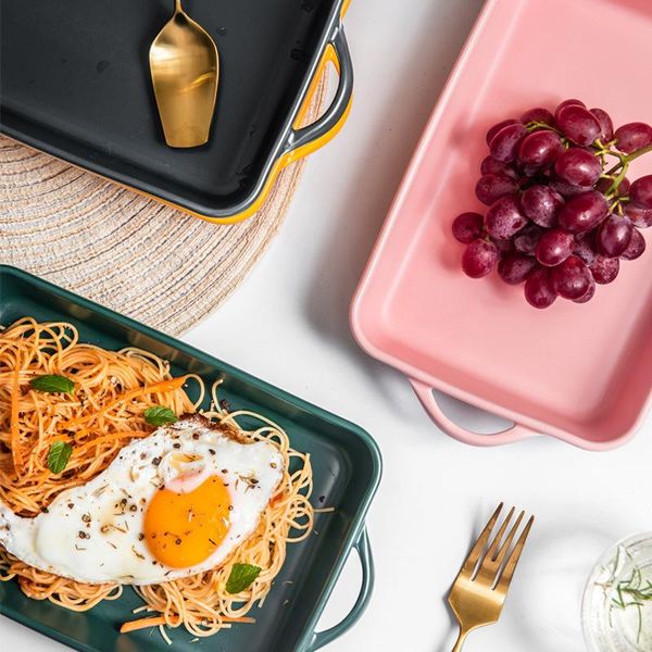dishes & plates nordic solid matte baking tray two ears long square large salad pasta dish oven available
dishes & plates nordic solid matte baking tray two ears long square large salad pasta dish oven available