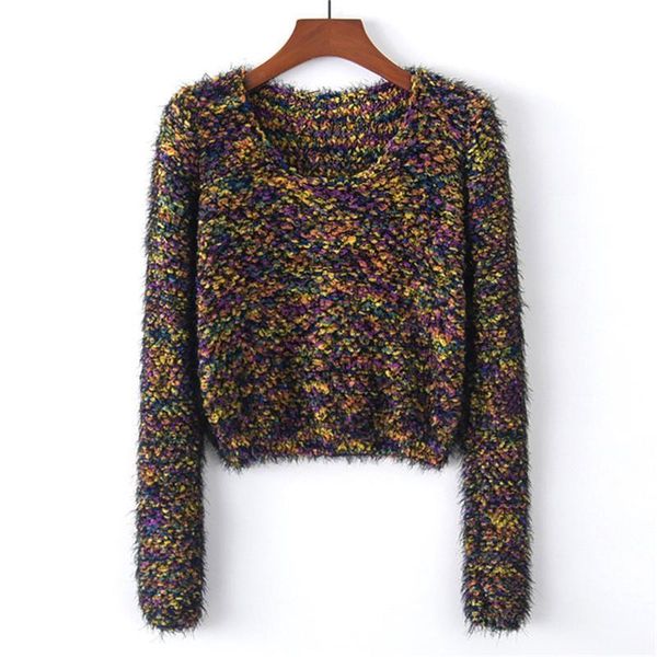 winter cropped floral and women sweaters pullovers long sleeve casual crop slim multi boucle knit jumper, White;black
winter cropped floral and women sweaters pullovers long sleeve casual crop slim multi boucle knit jumper, White;black