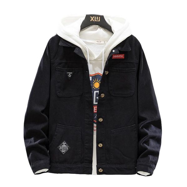 men's jackets 2021 solid color patch single breasted lapels loose street long sleeve denim jacket, Black;brown
men's jackets 2021 solid color patch single breasted lapels loose street long sleeve denim jacket, Black;brown