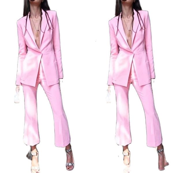 women's two piece pants see pink light 2021 mother of the bride business suits women formal wedding clothes blazer jacket, White
women's two piece pants see pink light 2021 mother of the bride business suits women formal wedding clothes blazer jacket, White