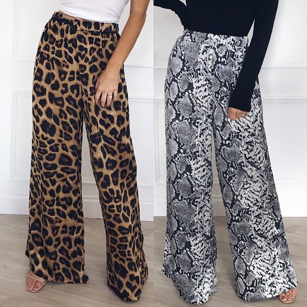 women's pants & capris summer autumn solid elegant female leopard print snakeskin wide legs high waist ladies long trousers, Black;white
women's pants & capris summer autumn solid elegant female leopard print snakeskin wide legs high waist ladies long trousers, Black;white