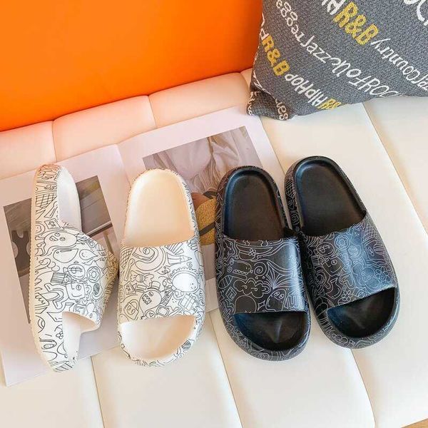 eva excrement feeling slippers female cartoon summer home couple thick soled sandals for men to wear, Black
eva excrement feeling slippers female cartoon summer home couple thick soled sandals for men to wear, Black