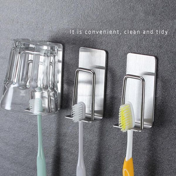 toothbrush holders 1 pc bathroom stainless steel stick hook wall mounted toothpaste and holder waterproof electric tooth brush
toothbrush holders 1 pc bathroom stainless steel stick hook wall mounted toothpaste and holder waterproof electric tooth brush