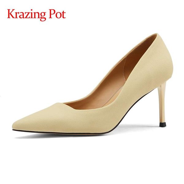 dress shoes krazing pot 2021 early spring est natural leather pointed toe thin high heels office lady elegant daily wear women pumps l11, Black
dress shoes krazing pot 2021 early spring est natural leather pointed toe thin high heels office lady elegant daily wear women pumps l11, Black