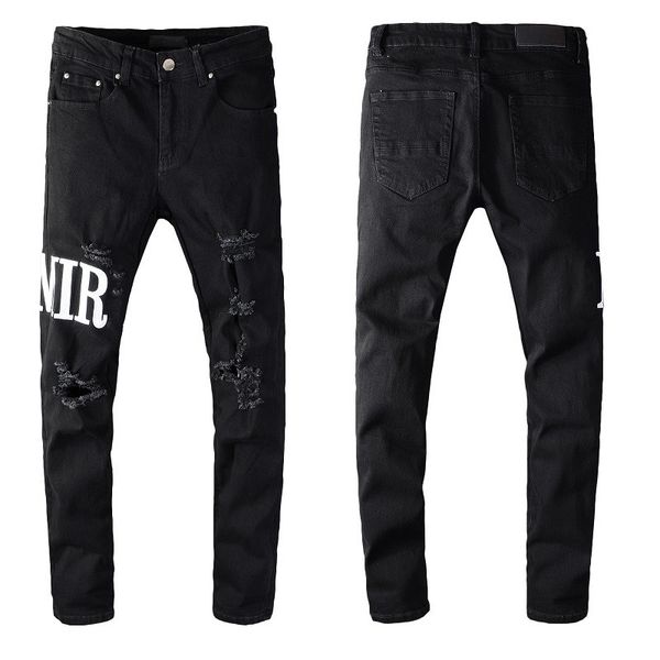 brand straight distressed jeans motorcycle ripped holes black color mens jean casual slim fit letter printed denim pants 100% cotton, Blue
brand straight distressed jeans motorcycle ripped holes black color mens jean casual slim fit letter printed denim pants 100% cotton, Blue