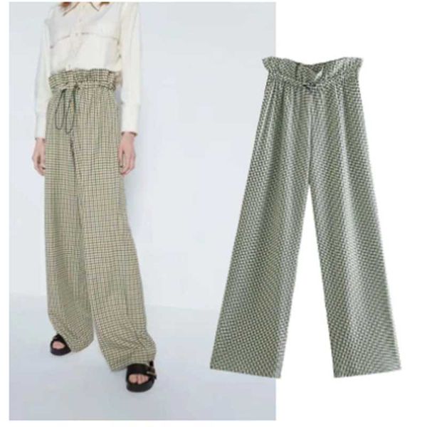 women's pants & capris za women 2021 fashion houndstoot wide leg high waist pant streetwear autumn trousers, Black;white
women's pants & capris za women 2021 fashion houndstoot wide leg high waist pant streetwear autumn trousers, Black;white